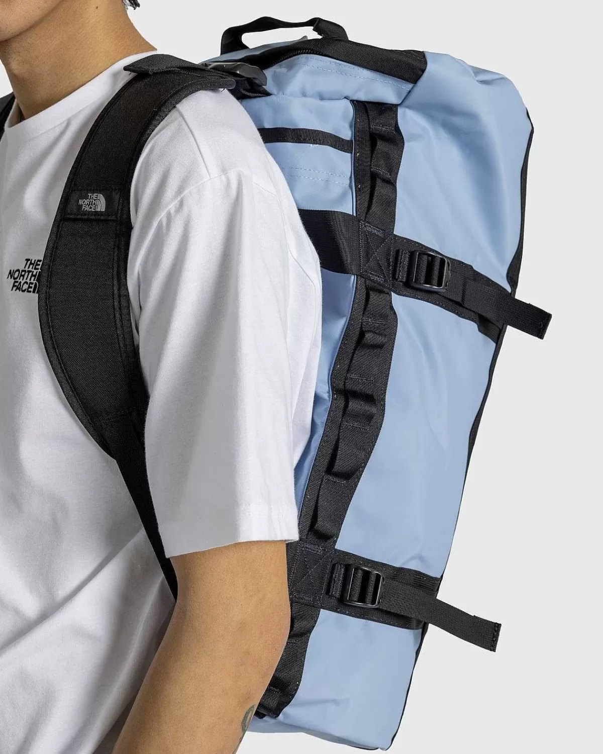 Tasker>The North Face Base Camp Duffel M Stal Bla/Tnf Sort