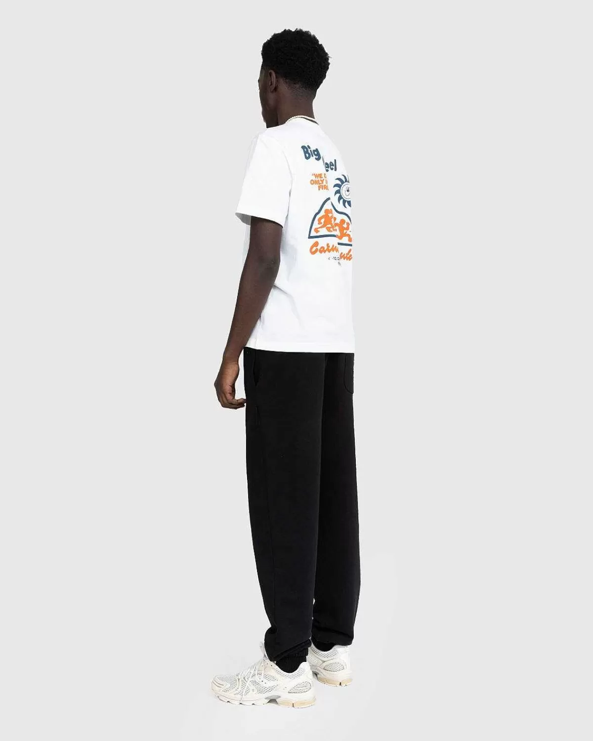 T-Shirts>Carne Bollente Big Wheel T-Shirt Hvid
