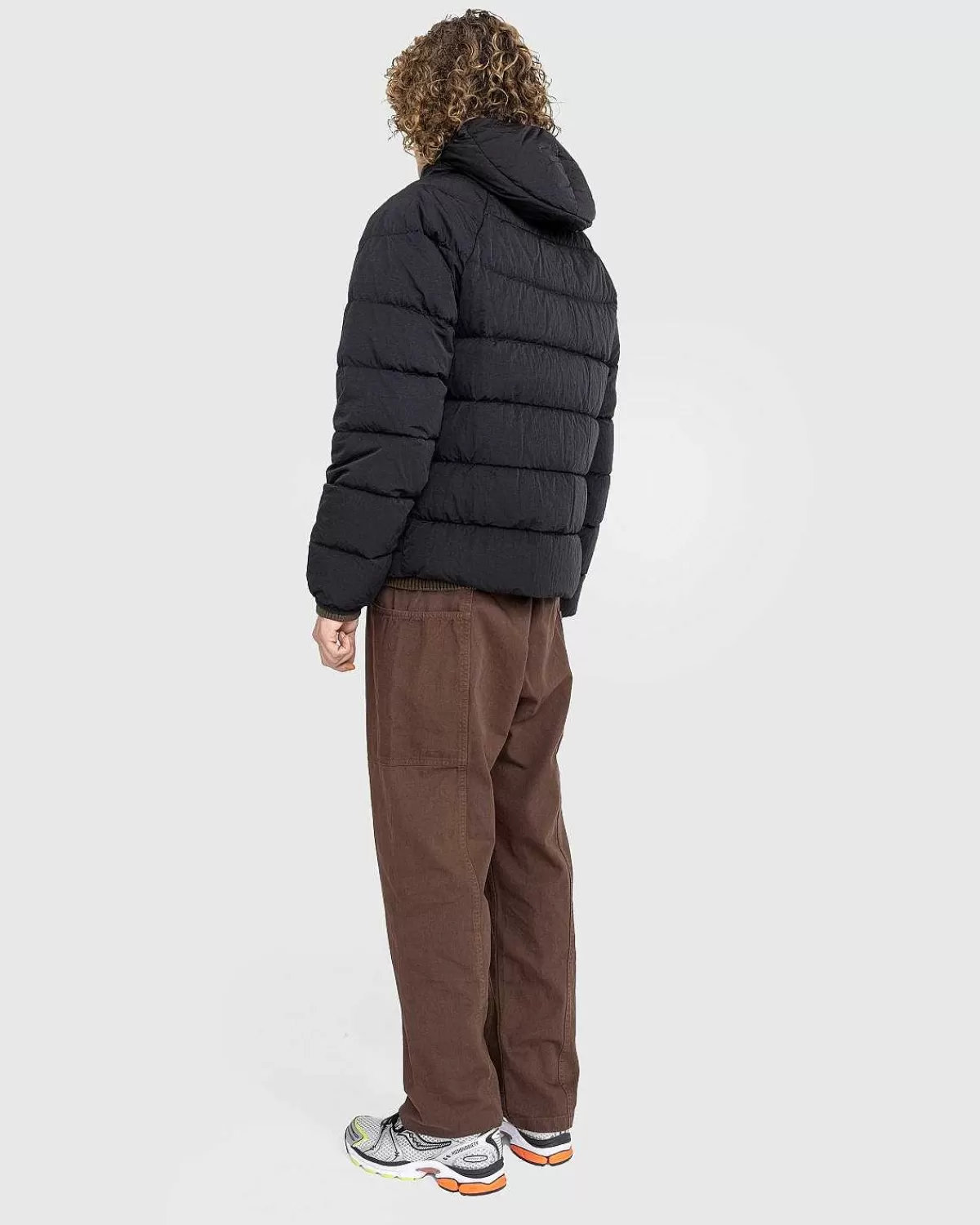 Overtøj>C.P. Company Eco-Chrome R Hooded Down Goggle Jacket Sort