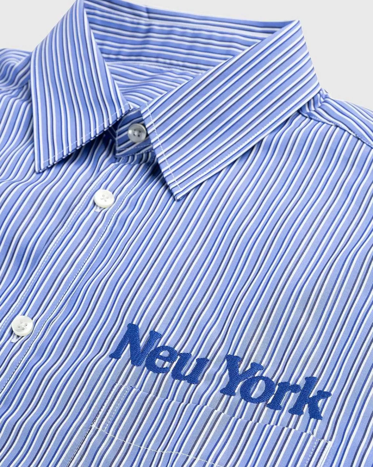 Skjorter>Highsnobiety Neu York Neu York Dobbeltaermet Skjorte Bla