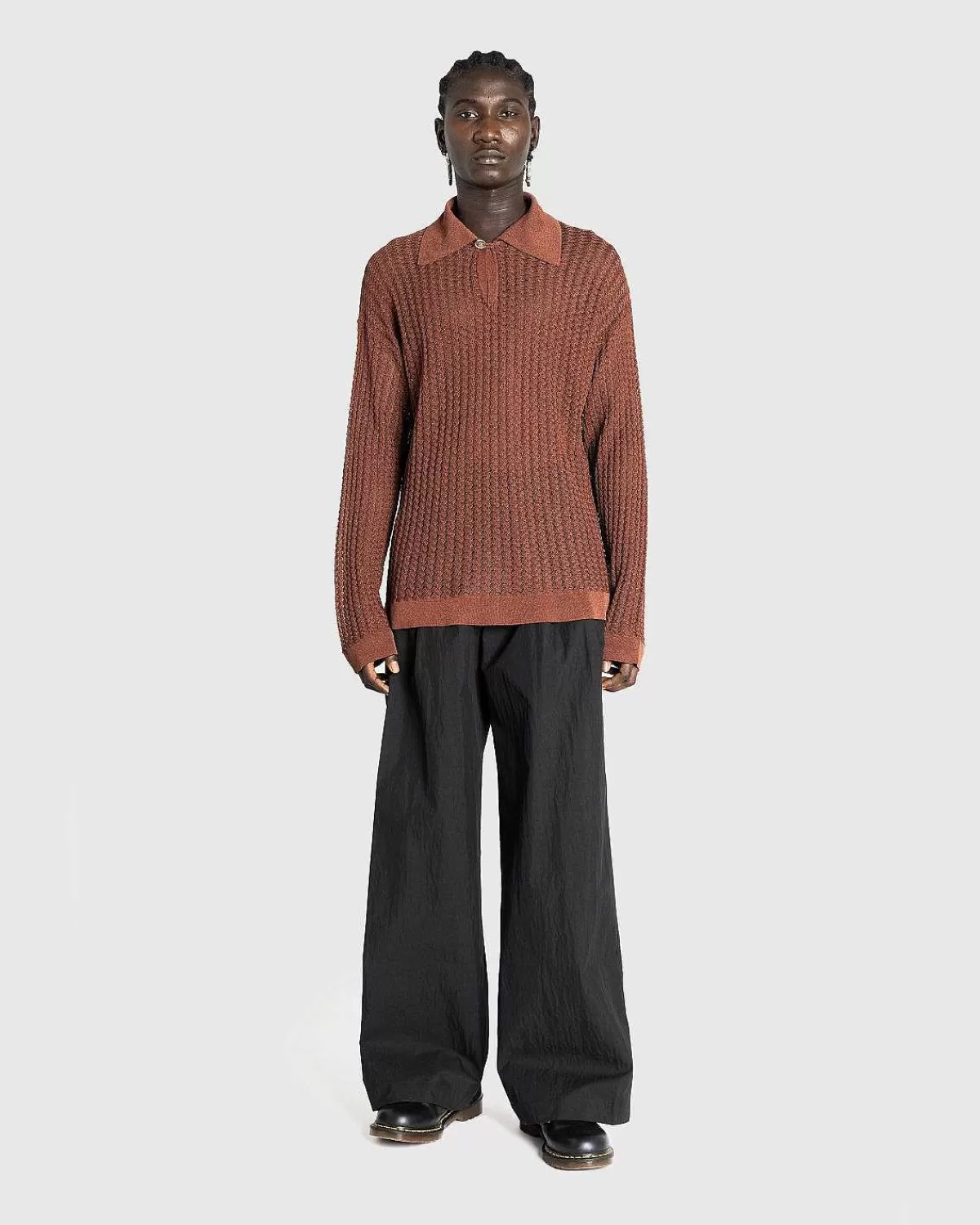 Strik>Bonsai Oversize Strik Polo Glaseret Ingefaer