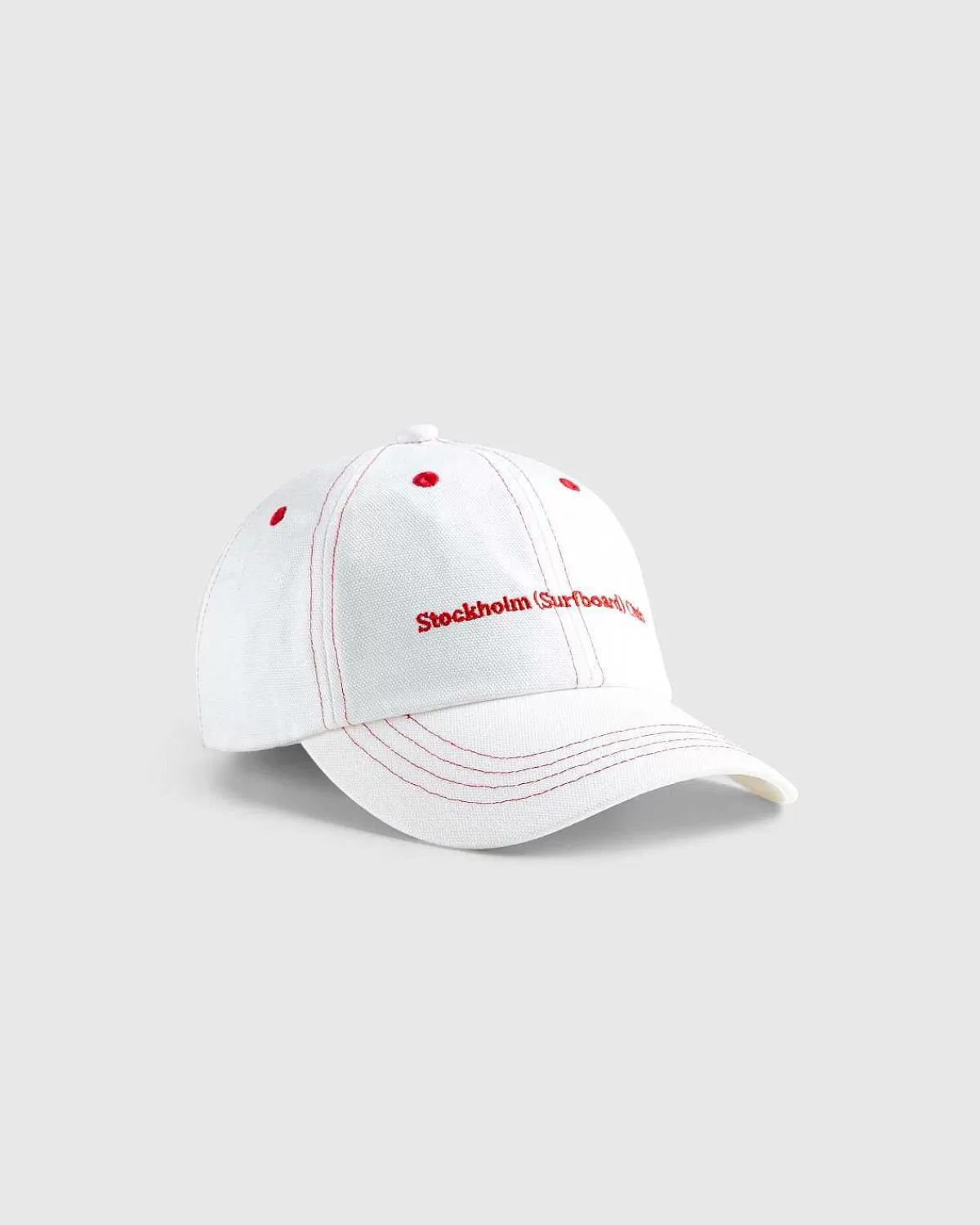 Hatte>Stockholm Surfboard Club Pac Cap Ecru