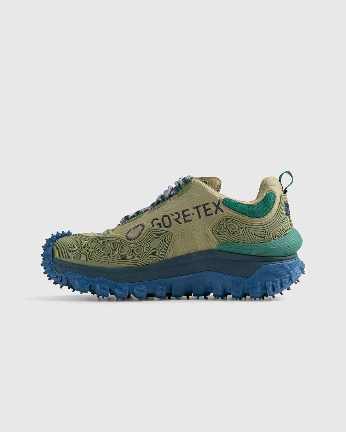 Sneakers>Moncler Trailgrip Grain Sneakers Beige