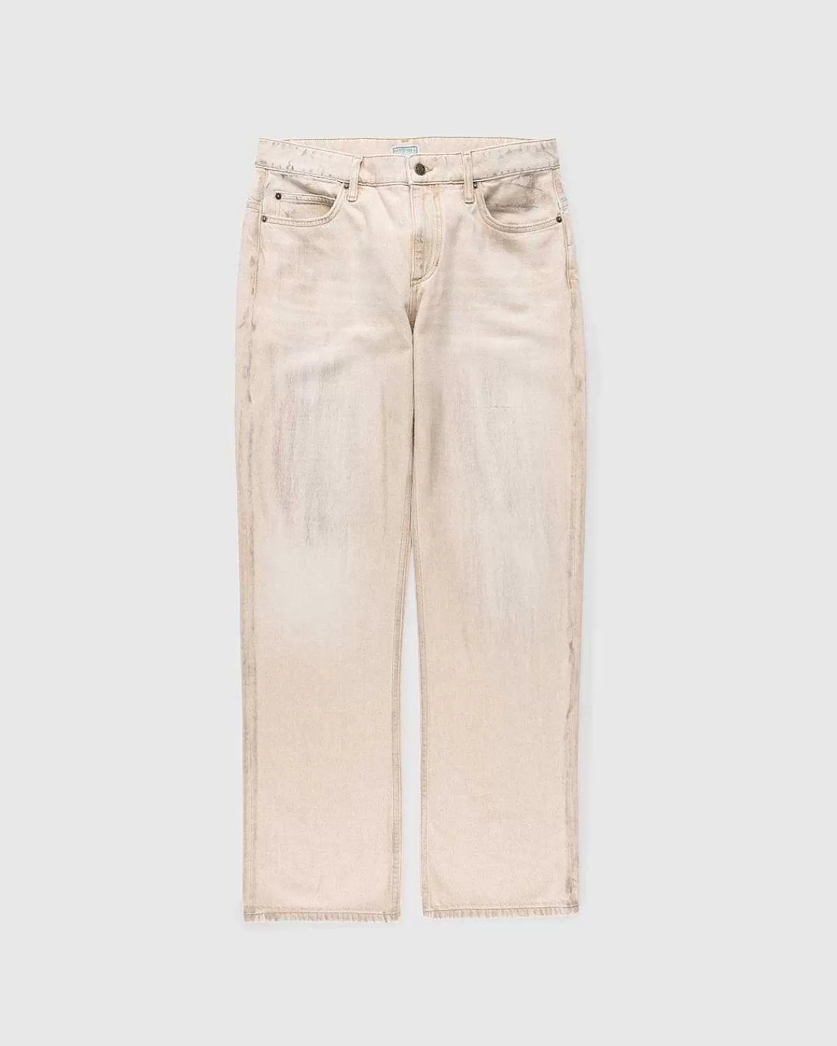 Bukser>Guess USA Vintage Denim Bukser Med Lige Ben Beige