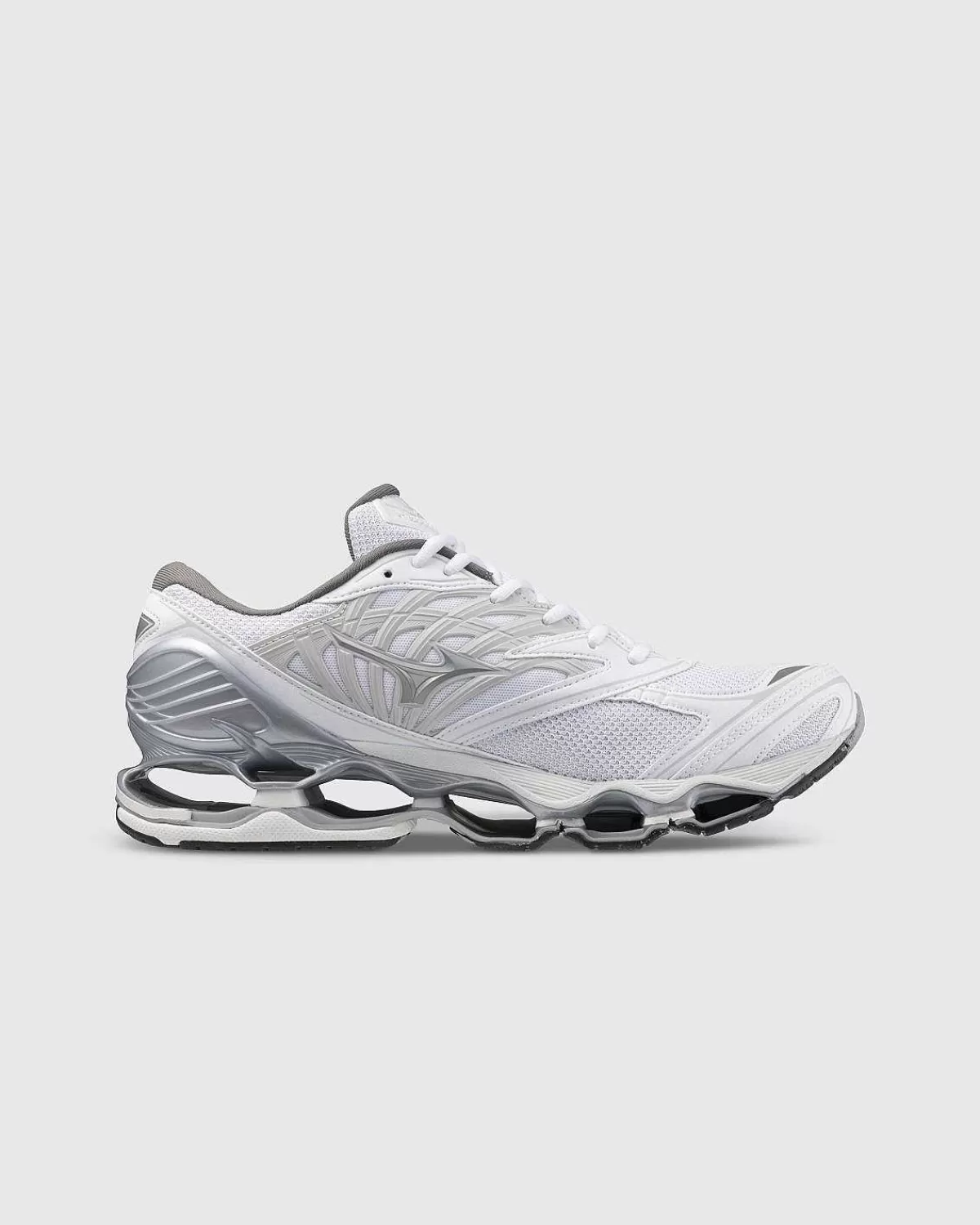 Sneakers>Mizuno Wave Prophecy Ls Hvid/Solv/Havnetage